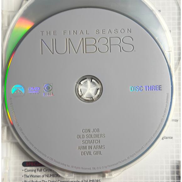 NUMB3RS: The Final Season DVD, 2010, 4.  Disc Set CBS Crime Drama TV Series - Picture 11 of 15
